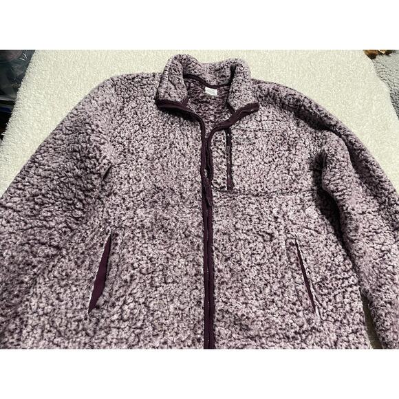 Victoria Secret PINK Sherpa Jacket Purple Small full zip 400846-2SQ ID36007333 - Picture 3 of 11
